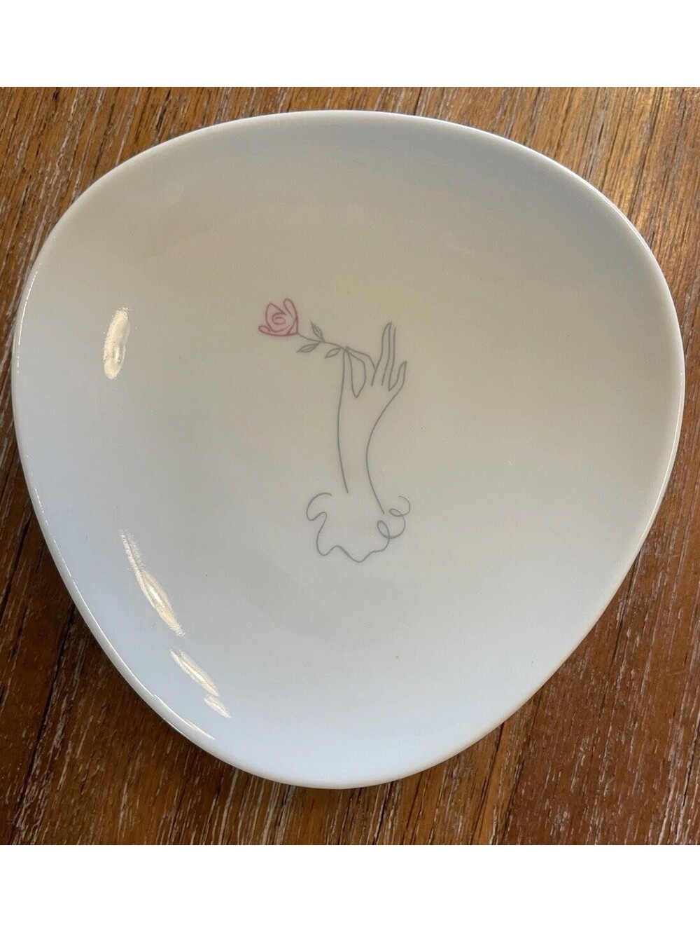 Vintage German Rosenthal Rose Jewelry Trinket  Dish